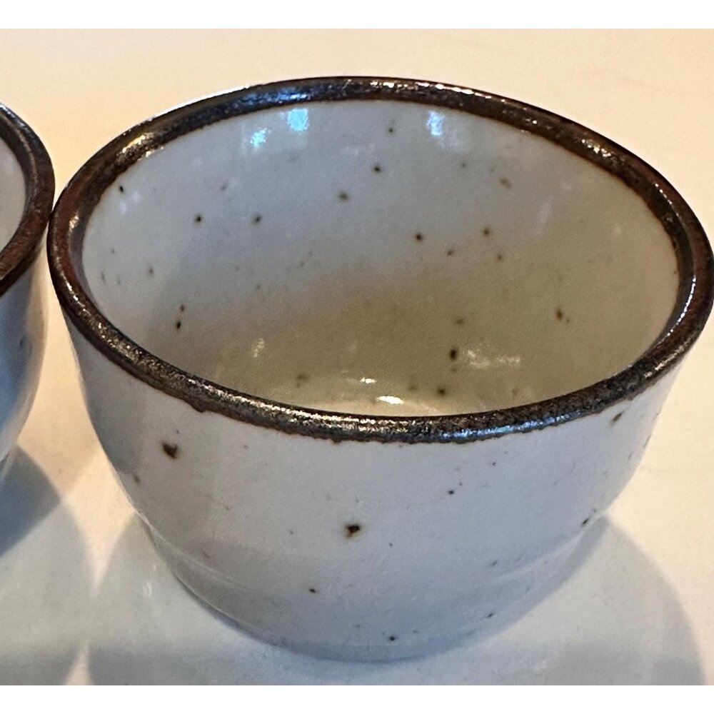 Vtg Set of Four Hand Made Sake Cups
